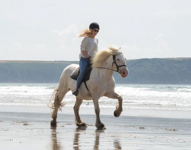  En un caballo blanco 